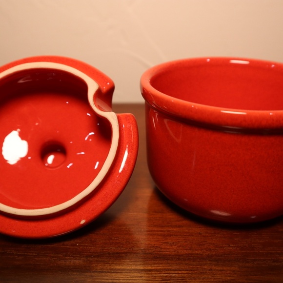 Vintage Waechtersbach Red West Germany  Sugar and Creamer Set - Picture 2 of 6